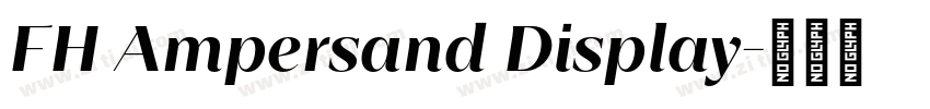 FH Ampersand Display字体转换